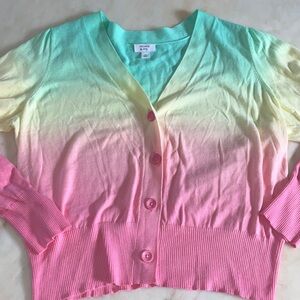 Crown & Ivy Multicolor Cotton Candy 🍬 Gradient Sweater